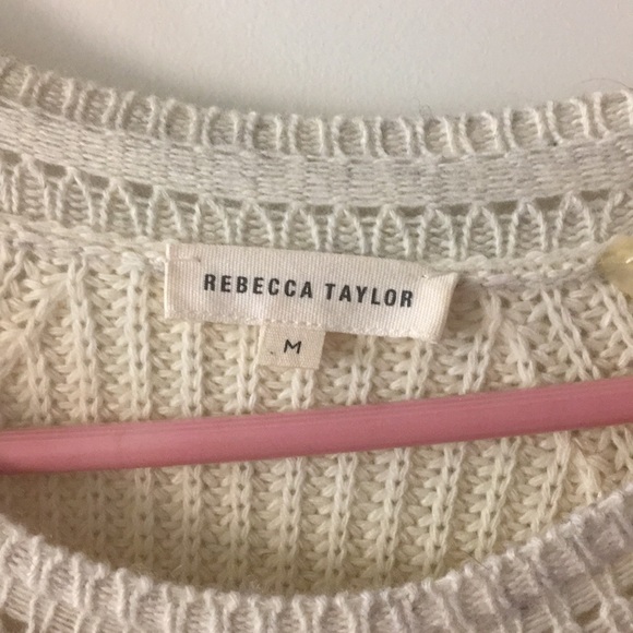 Rebecca Taylor color block zip sweater M - Picture 3 of 3
